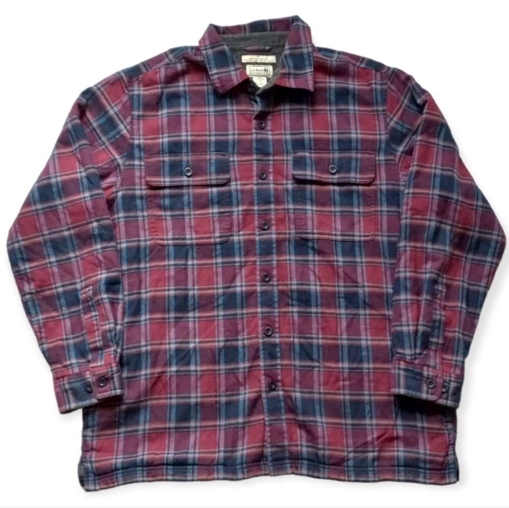 VINTAGE 90s L.L. BEAN FLANNEL JACKET